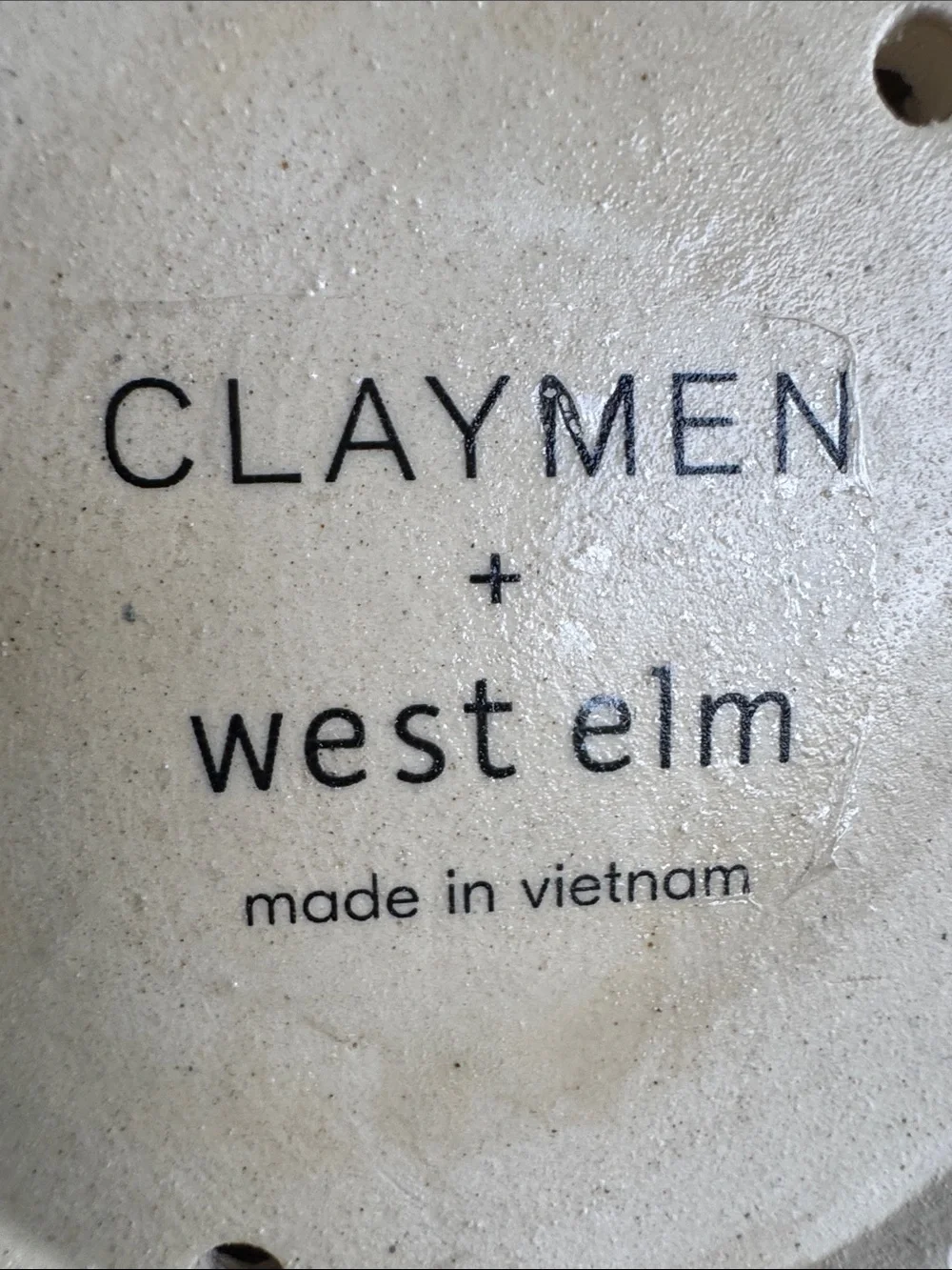 West Elm x Claymen ceramic face planter vase